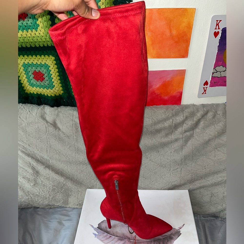 Jessica Simpson Womens Livelle Tall Thigh-High stiletto Boots